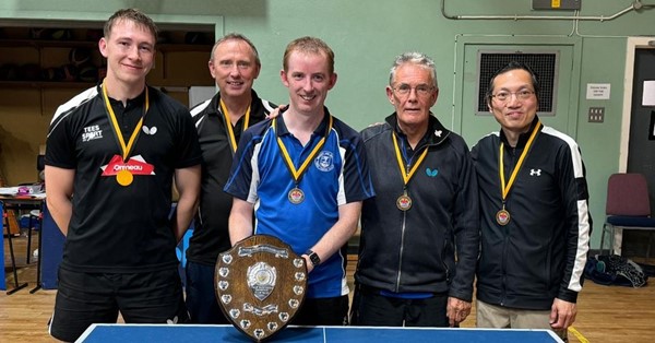Co Antrim(Belfast)L to R: Connor Nugent, Chris White, Phil Wallace (Capt.), Steve Hughes and Felix Sum